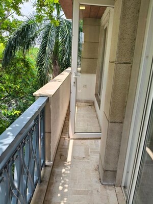 Balcony in 4 BHK Builder Floor at Hauz Khas – for Rent