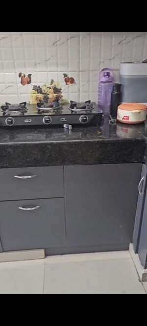 Kitchen in 3 BHK Apartment at Uninav Heights Phase I, Raj Nagar Extension – for Rent