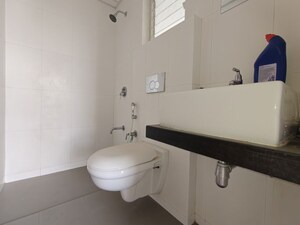 Bathroom in 3 BHK Apartment at Godrej Emerald, Ghodbunder Road – for Rent