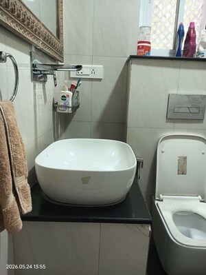 Bathroom in 2 BHK Builder Floor at Ardee Platinum Independent Floors, Sector 52 – for Rent