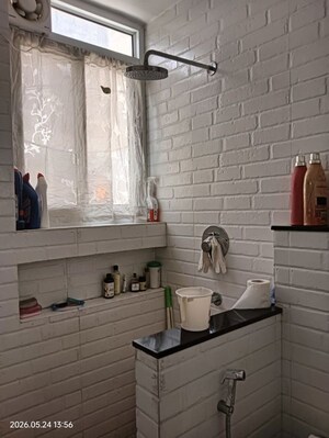 Bathroom in 2 BHK Builder Floor at Ardee Platinum Independent Floors, Sector 52 – for Rent