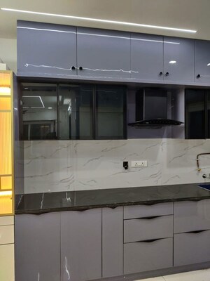 Kitchen in 3 BHK Apartment at Hallmark Treasor, Narsingi – for Rent