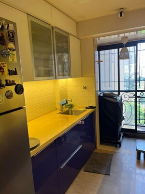 Kitchen in 3 BHK Apartment at Ekta World Lake Primrose, Powai – for Rent