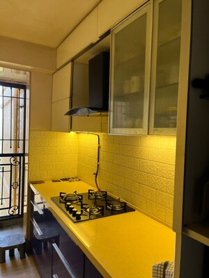 Kitchen in 3 BHK Apartment at Ekta World Lake Primrose, Powai – for Rent