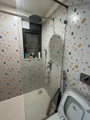 Bathroom in 3 BHK Apartment at Ekta World Lake Primrose, Powai – for Rent