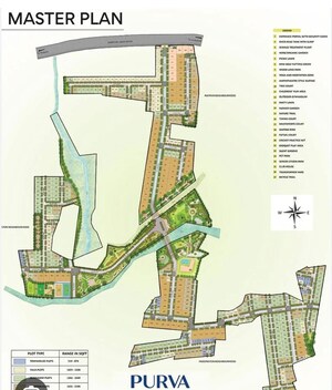  Plot – Map Location View at Purva Oakshire, Rampura - for Sale