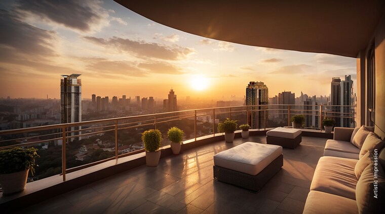 Balcony, m3m-altitude 4 Bedroom 4270 Sq.Ft. Apartment In Sector 65 Gurgaon 10432479