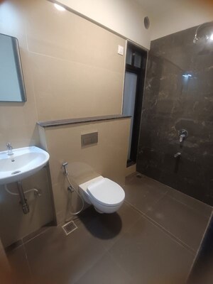 Bathroom in 2 BHK Apartment at Ajmera Boulevard, Malad West – for Rent
