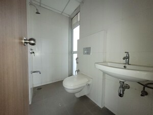 Bathroom in 1.5 BHK Apartment at Godrej Emerald, Ghodbunder Road – for Rent