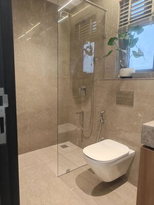 Bathroom in 3 BHK Apartment at Mahalaxmi Racecourse – for Sale