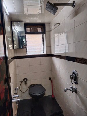 Bathroom in 1 BHK Apartment at Garden Colony, Mahim – for Rent