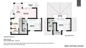 Floor Plan in 3 BHK Villa at Jeolikote – for Sale