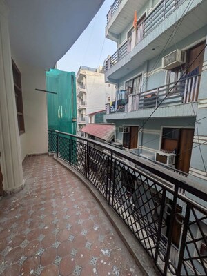 Balcony in 1 BHK Builder Floor at Freedom Fighters Enclave – for Rent