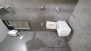 Bathroom in 2.5 BHK Apartment at Gami Asters, Ghansoli – for Rent