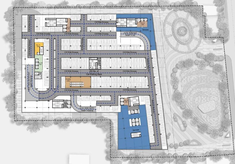 Exterior View, bhumika-the-icon 3.5 Bedroom 2650 Sq.Ft. Apartment In Sector 27a Faridabad 10352215