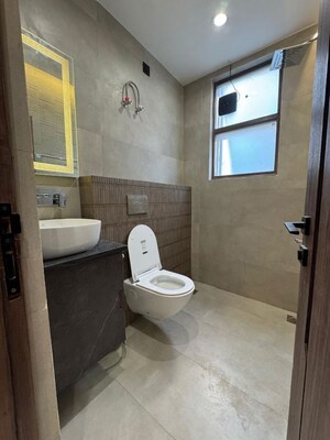 Bathroom in 3 BHK Apartment at Kailash Hills – for Rent