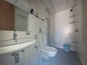 Bathroom in 3 BHK Apartment at Godrej Emerald, Ghodbunder Road – for Rent
