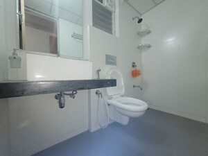 Bathroom in 3 BHK Apartment at Godrej Emerald, Ghodbunder Road – for Rent
