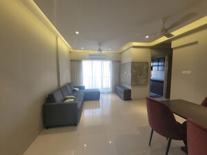 Living Room in 3 BHK Apartment at Godrej Emerald, Ghodbunder Road – for Rent