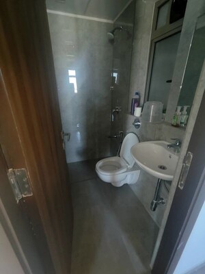 Bathroom in 1 BHK Apartment at Sheth Irene, Malad West – for Rent