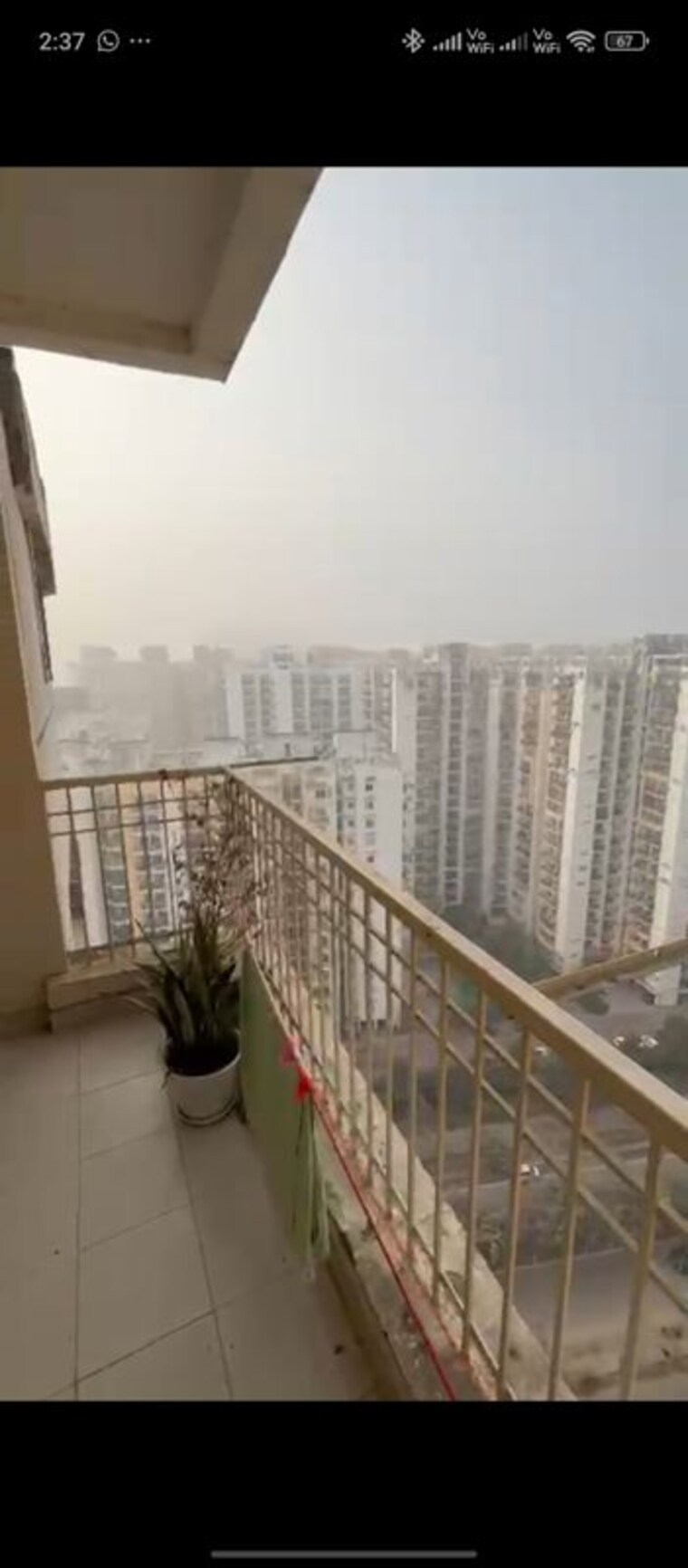 Balcony, ajnara-homes-phase-2 3 Bedroom 1330 Sq.Ft. Apartment In Sector 16b Greater Noida Greater Noida 10467169