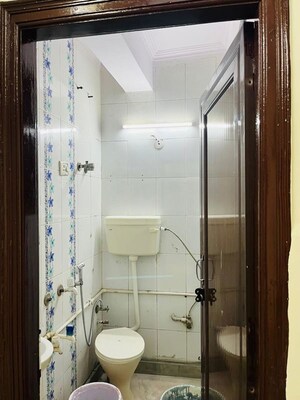 Bathroom in 1 RK Builder Floor at Kishangarh – for Rent