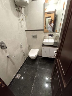 Bathroom in 2 BHK Builder Floor at Kalkaji – for Rent