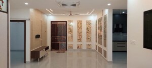 Living Room in 3 BHK Apartment at Hallmark Treasor, Narsingi – for Rent