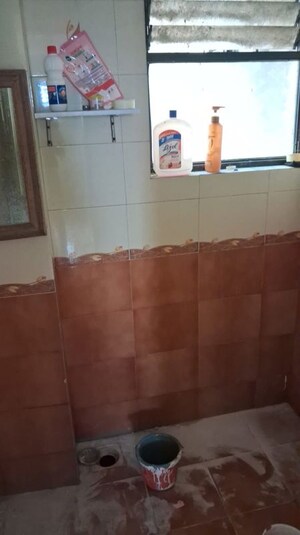 Bathroom in 3 BHK Apartment at Siddhivinayak Shubhashree Residential, Akurdi – for Rent