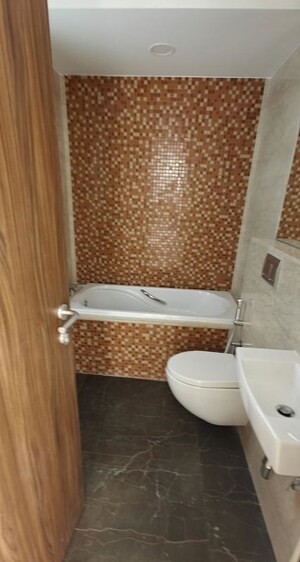 Bathroom in 3 BHK Apartment at Lodha The Park, Worli – for Rent