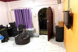 Living Room in 1 BHK Apartment at shiv Kalp Homes, Wadgaon Sheri – for Rent
