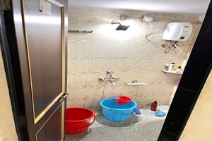 Bathroom in 1 BHK Apartment at shiv Kalp Homes, Wadgaon Sheri – for Rent