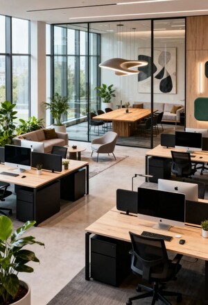 Team Area in  Office Space at Bhikaji Cama Place – for Rent