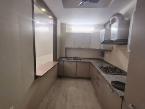 Kitchen in 3 BHK Builder Floor at Malviya Nagar – for Rent