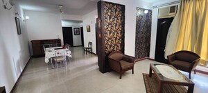 Living Room in 3 BHK Apartment at Jaipurias Sunrise Greens Zirakpur, Vip Road – for Rent