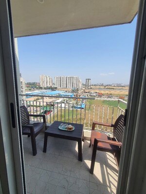 Balcony in 3 BHK Apartment at Sushma Valencia, International Airport Road – for Rent