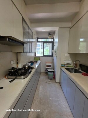 Kitchen in 3 BHK Apartment at Rustomjee Seasons, Bandra East – for Rent
