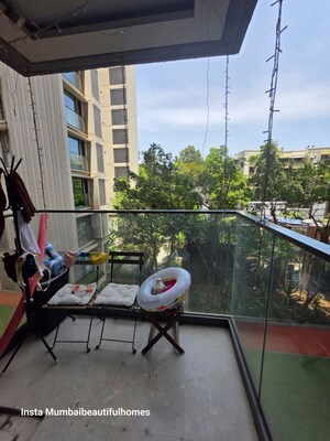 Balcony in 3 BHK Apartment at Rustomjee Seasons, Bandra East – for Rent