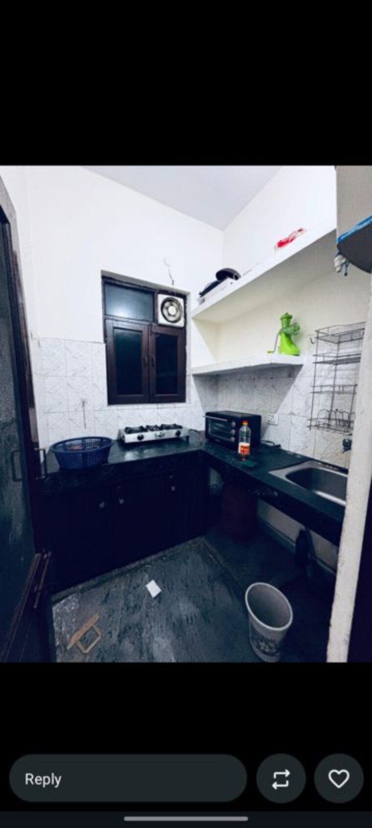 Kitchen, jawahar nagar 1 Bedroom 550 Sq.Ft. Builder Floor In Jawahar Nagar Delhi 10467922