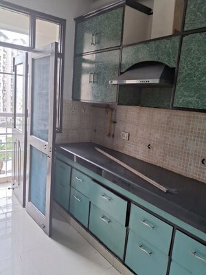 Kitchen in 3 BHK Apartment at Mapsko Krishna Apra Gardens, Vaibhav Khand – for Rent