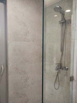 Bathroom in 3 BHK Apartment at Hiranandani Estate, Ghodbunder Road – for Rent