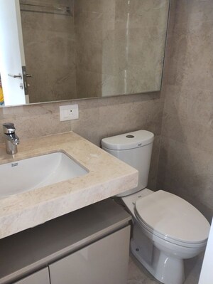Bathroom in 3 BHK Apartment at Hiranandani Estate, Ghodbunder Road – for Rent