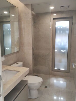 Bathroom in 3 BHK Apartment at Hiranandani Estate, Ghodbunder Road – for Rent