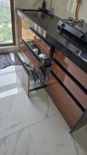 Staircase in 2 BHK Apartment at Raymond Realty Phase II, Pokhran Road No Two – for Rent