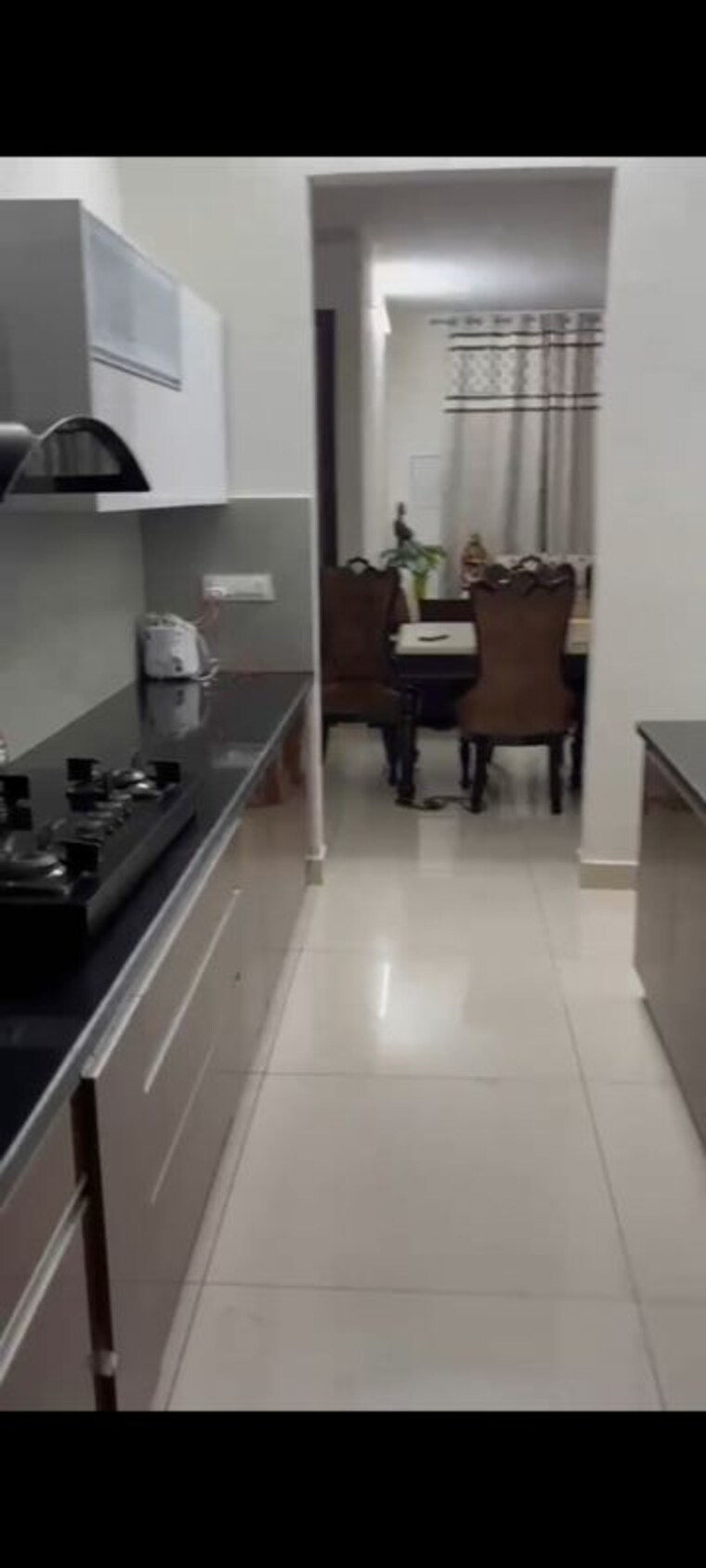 Kitchen, hermitage-centralis 3 Bedroom 1700 Sq.Ft. Apartment In Vip Road Zirakpur 10467972