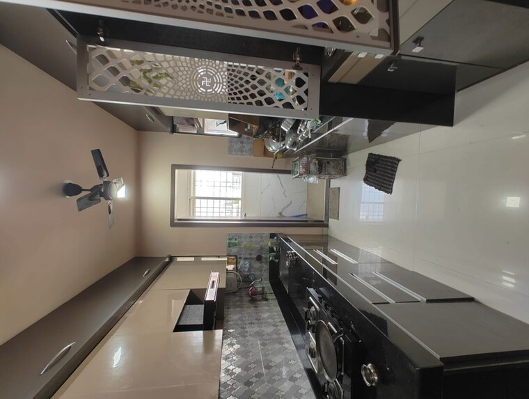 Kitchen, blue-27th-avenue 3 Bedroom 1300 Sq.Ft. Apartment In Bavdhan Pune 10468034