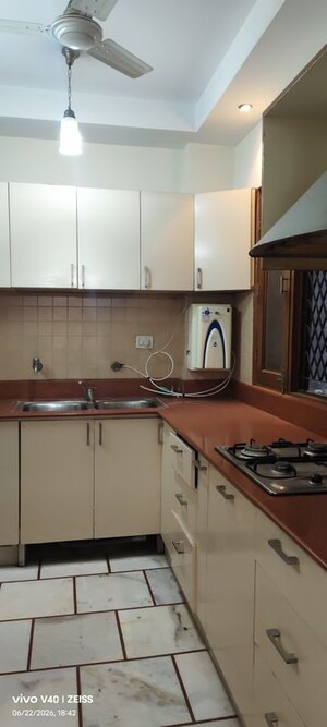 Kitchen in 3 BHK Apartment at Safdarjung Enclave – for Rent