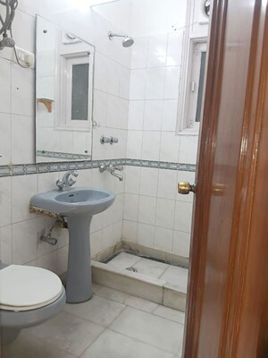 Bathroom in 3 BHK Builder Floor at Sarvodaya Enclave – for Rent