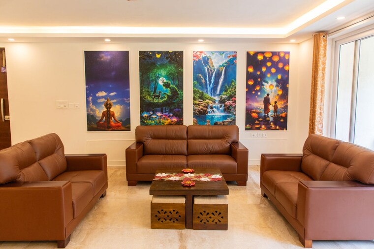 Living Room, esteem-kings-court 4 Bedroom 3500 Sq.Ft. Apartment In Jp Nagar Bangalore 10468155