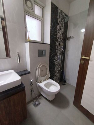 Bathroom in 2 BHK Apartment at Omkar Ananta, Goregaon East – for Rent